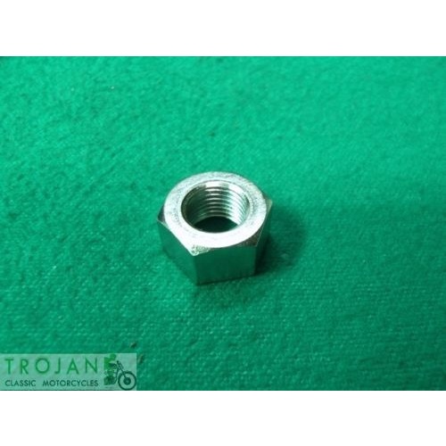 NUT, FULL, 3/8" x 26CEI, TRIUMPH, NORTON, BSA, GENUINE, PO172A, 99-0047