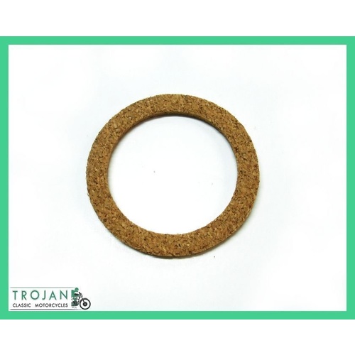 PETROL, FUEL, TANK CAP CORK WASHER SEAL, 2 1/2", TRIUMPH, BSA, 82-4048