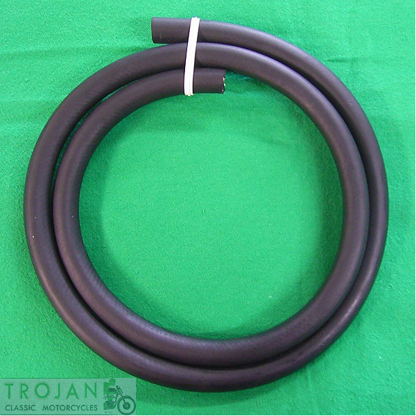 OIL LINE, HOSE, 1/4", BLACK RE-INFORCED, NEOPRENE, 1m, PTK0019