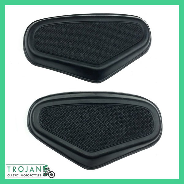 PETROL TANK KNEE RUBBERS, JOHN BULL #19 (PAIR) PTK0027