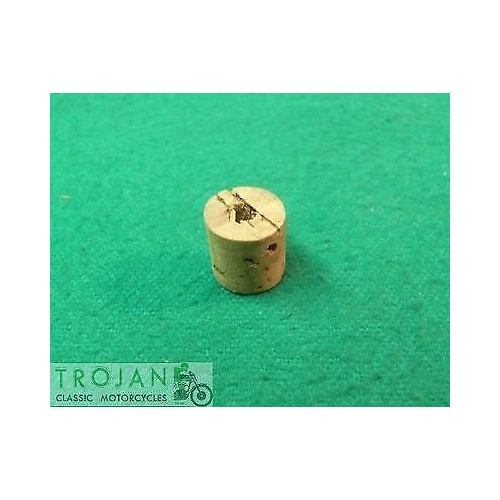 PETROL FUEL TAP PUSH PULL TYPE CORK WASHER, FOR TRIUMPH AJS BSA NORTON, GENUINE