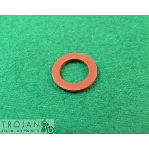 PETROL TAP TO TANK SEALING FIBER WASHER, 1/8" BSP, AJS, MATCHY, BSA, PTK0083