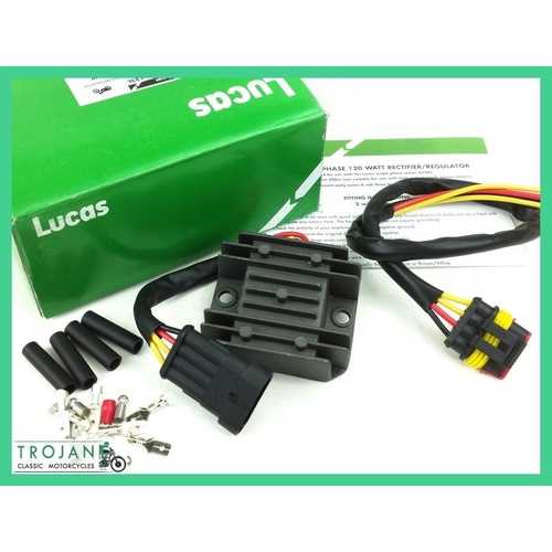 REGULATOR / RECTIFIER, 12V SINGLE PHASE, GENUINE LUCAS, FOR TRIUMPH, NORTON, BSA