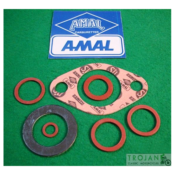 AMAL CARB GASKET SET, 276, PRE-MONOBLOC, GENUINE, RK6/1