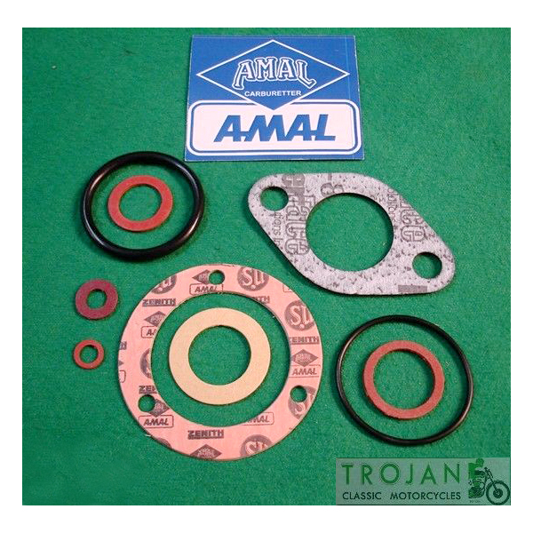 AMAL CARB GASKET SET, 376 MONOBLOC, GENUINE, RKC/499