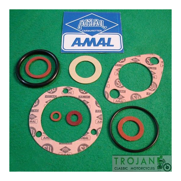 AMAL CARB GASKET SET, 389 MONOBLOC, GENUINE, RKC/500