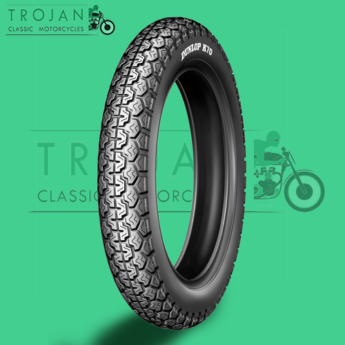 MOTORCYCLE TYRE, 19" x 3.5 TT (19 x 350), FR, DUNLOP, K70 GOLD SEAL, TYR0037